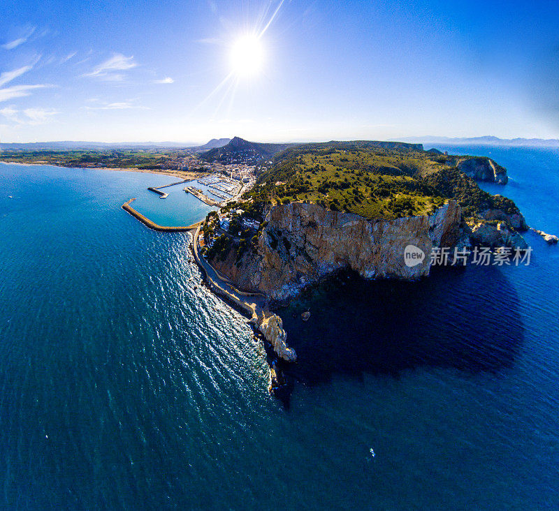 L' estartt太阳costa布拉瓦云无人机俯视图el molinet